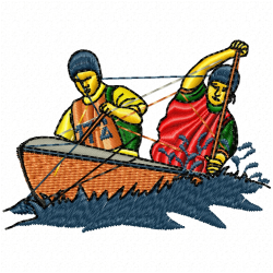 Boats Embroidery Design 3 Boats Embroidery Design 3